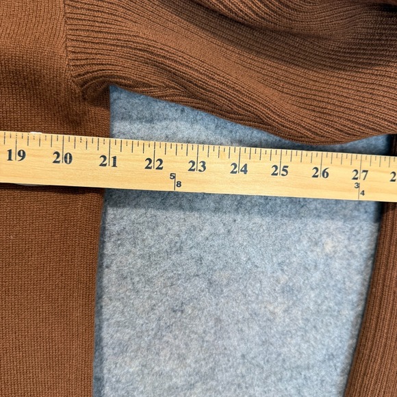 Theory Wool Cashmere Blend Open Front Cardigan Sweater Womens Medium Long Knit - Picture 8 of 8